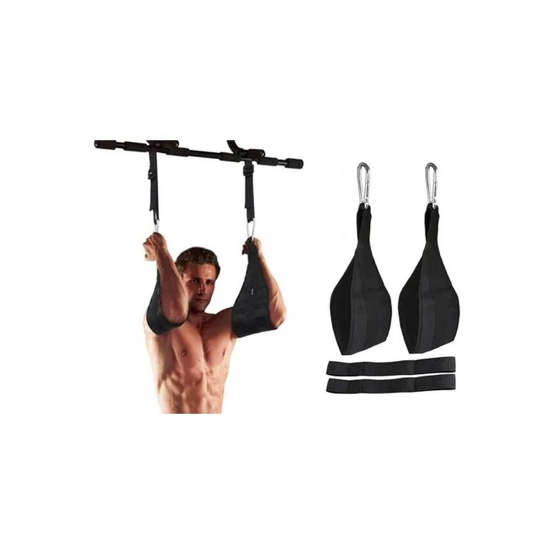 GENERICO - Kit Correas Bandas Ajustables Abdominales Barras Dominadas