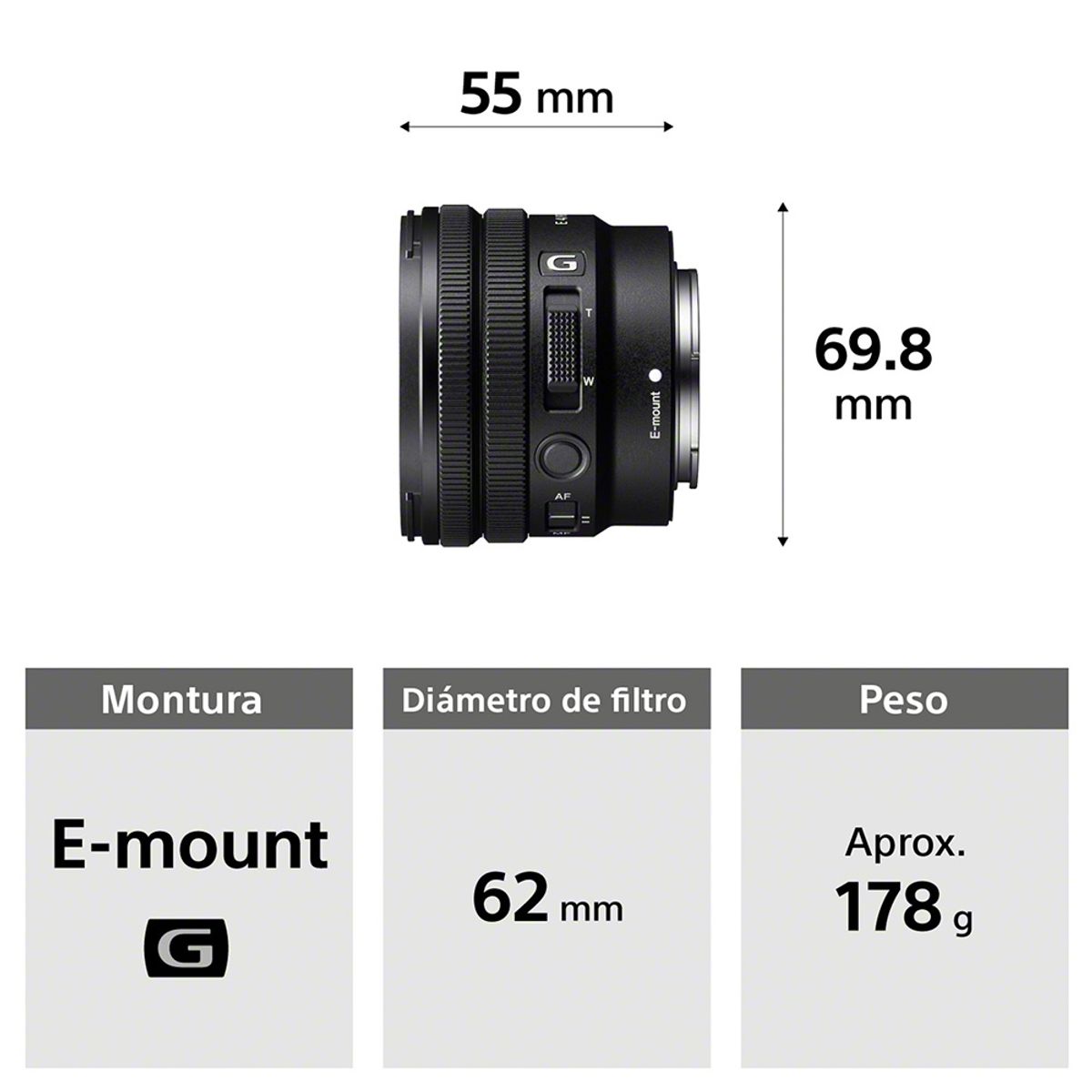 SONY - Lente Gran Angular E PZ 10-20 SELP1020G