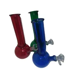UNIVERSAL - BONG VIDRIO + QUEMADOR VIDRIO 20 CMS COLORES
