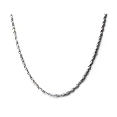 ANDREA COGGIOLA JOYAS - Cadena Cordón Enroscado 45cm Plata Fina 925.