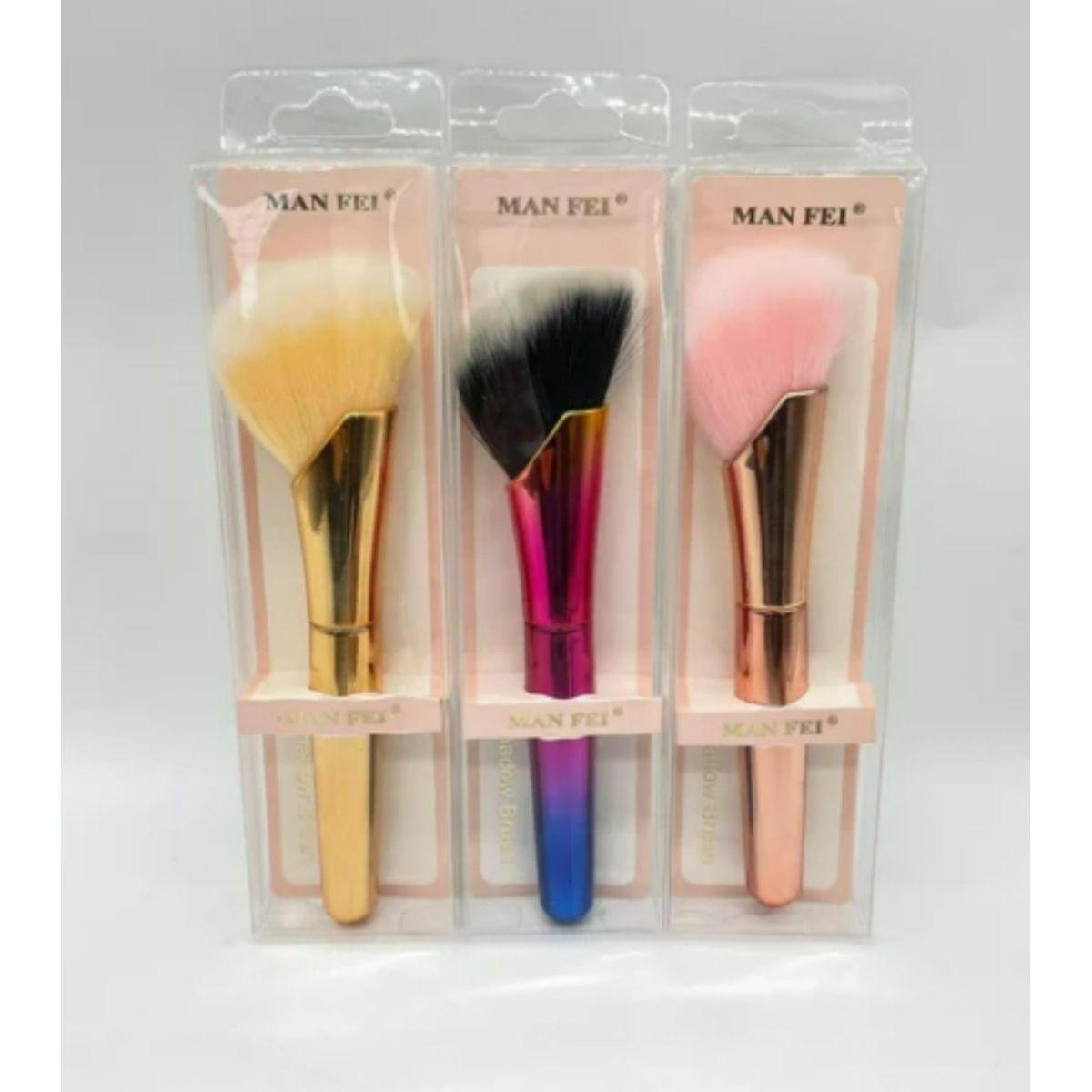 GENERICO - Brocha Para Difuminar Contornos  Bases  Rubor