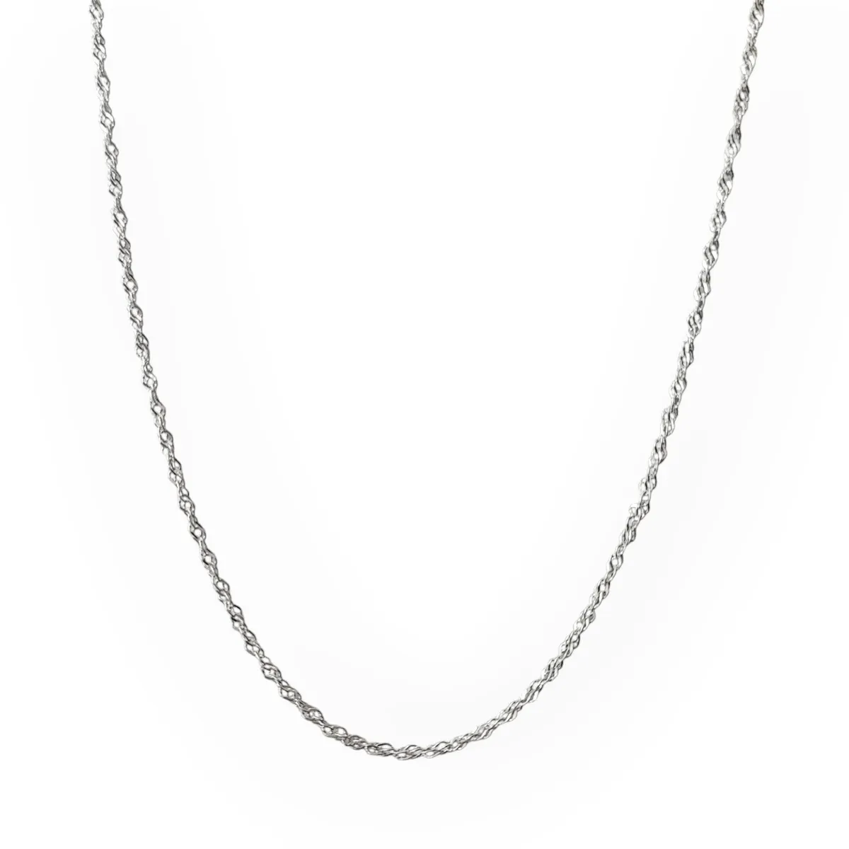 ANDREA COGGIOLA JOYAS - Cadena Singapur 45cm Plata Fina 925