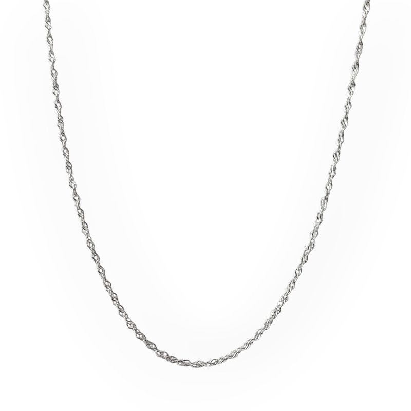 ANDREA COGGIOLA JOYAS - Cadena Singapur 60cm Plata Fina 925