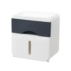 GENERICO - Caja Dispensador pañuelos papel higiénico Gris (3732)