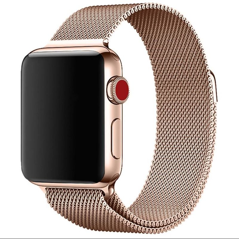 GENERICO - Correa para Apple Watch ajustable acero inoxidable