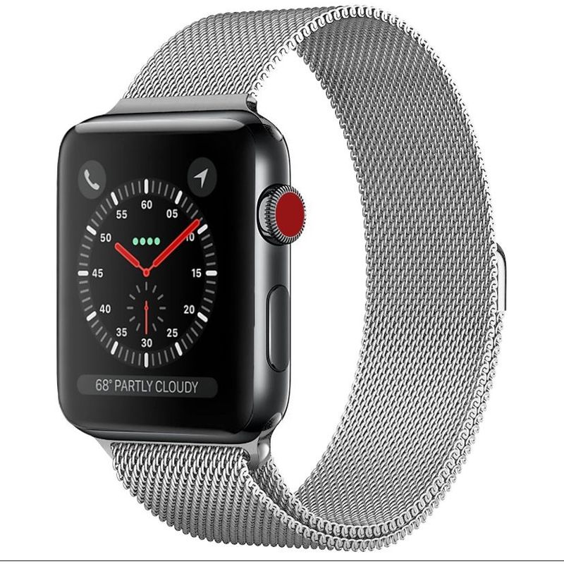 GENERICO - Correa para Apple Watch ajustable acero inoxidable