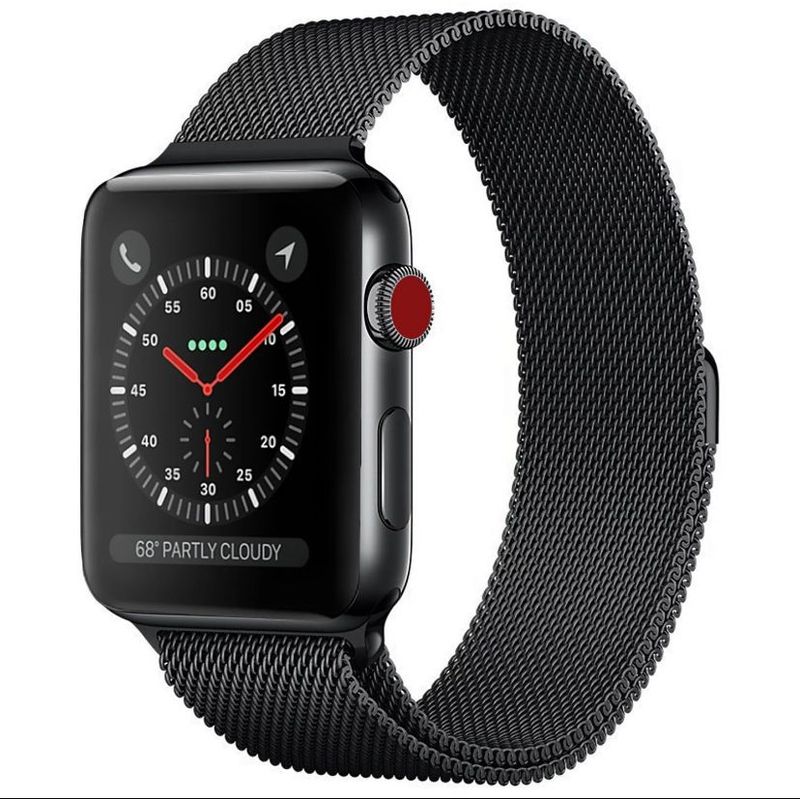 GENERICO - Correa para Apple Watch ajustable acero inoxidable