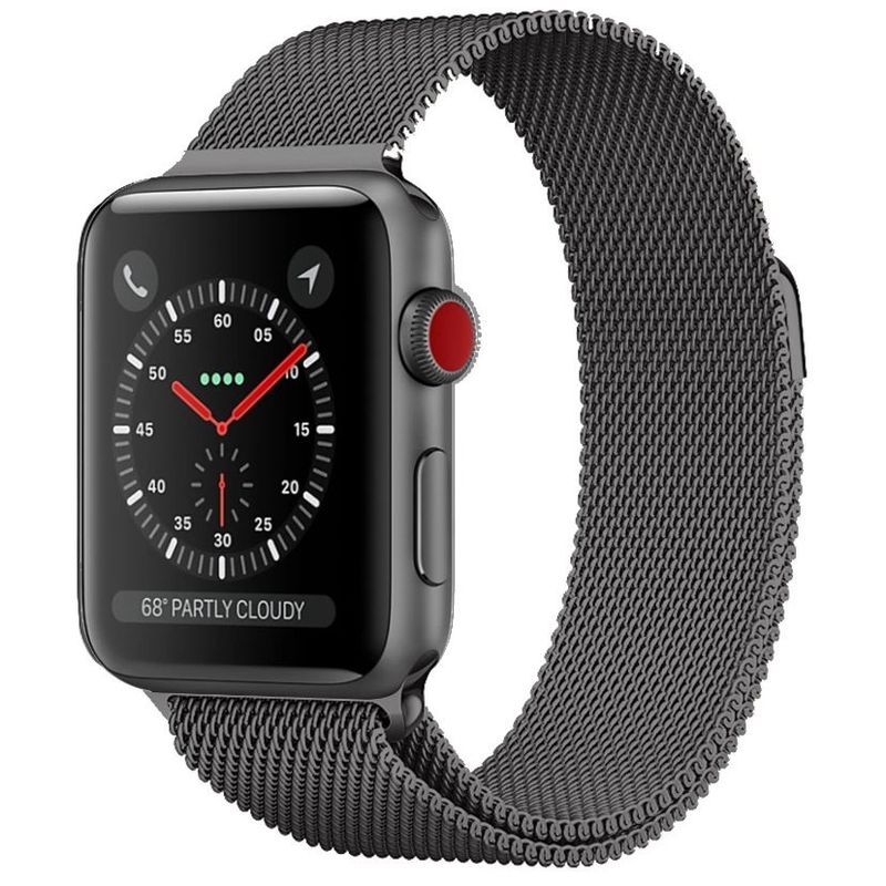 GENERICO - Correa para Apple Watch ajustable acero inoxidable