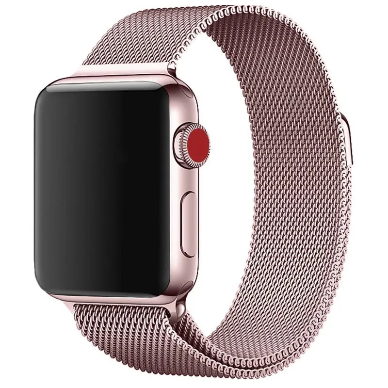 GENERICO - Correa para Apple Watch ajustable acero inoxidable
