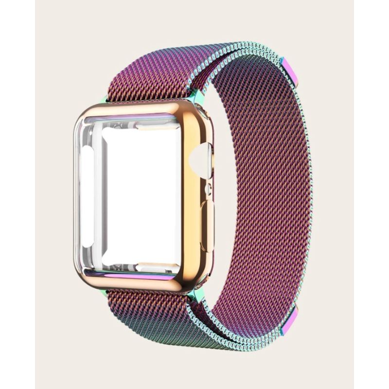 GENERICO - Correa para Apple Watch ajustable acero inoxidable