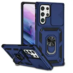 GKK - Para: Galaxy S22 Ultra 5G - Protección Cámara Imán / Azul