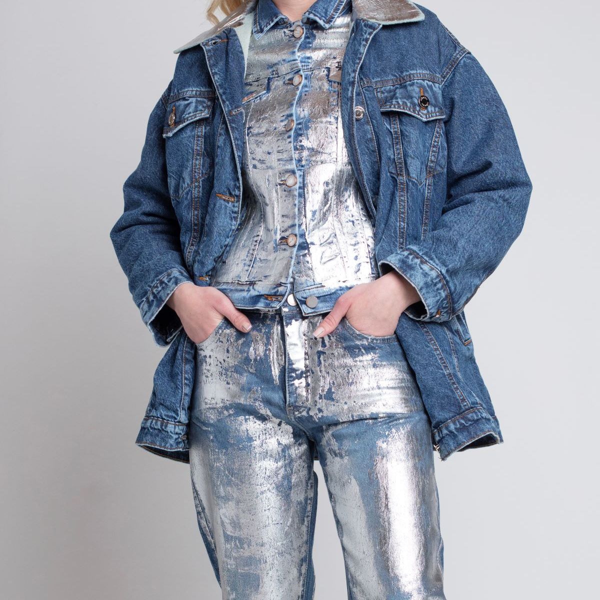 MOMCHIC - Chaqueta Chiporro Azul