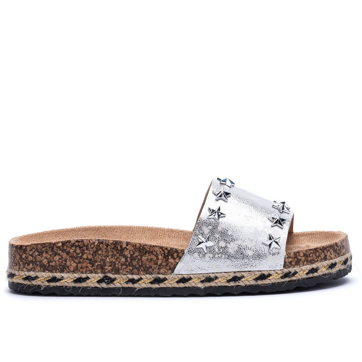 APOSTOL - Sandalia Mujer Plateado Fatiha Apóstol