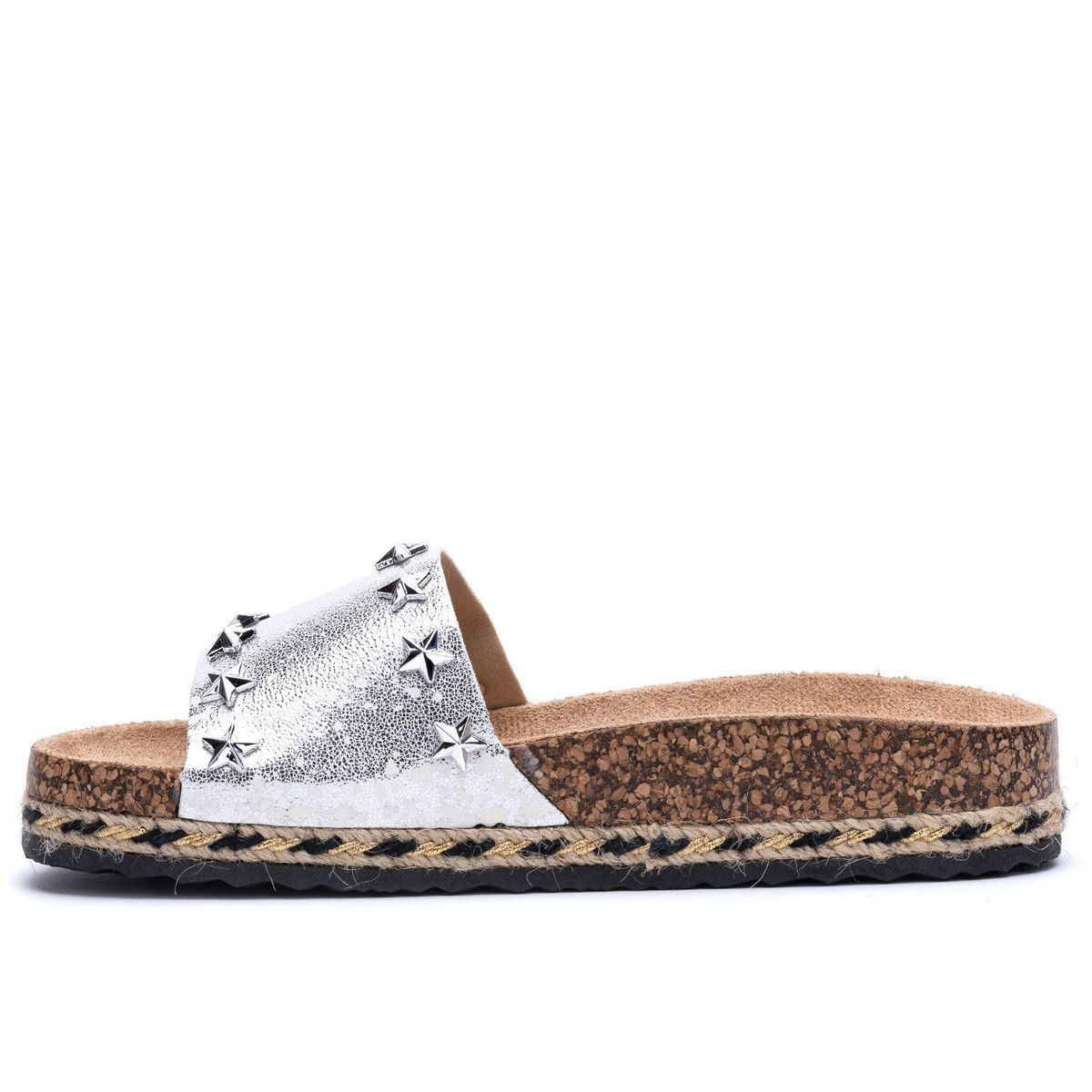 APOSTOL - Sandalia Mujer Plateado Fatiha Apóstol