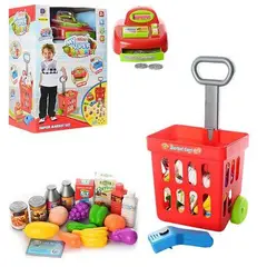 GENERICO - Mini Carrito Supermercado Niños Caja Registradora Sonido