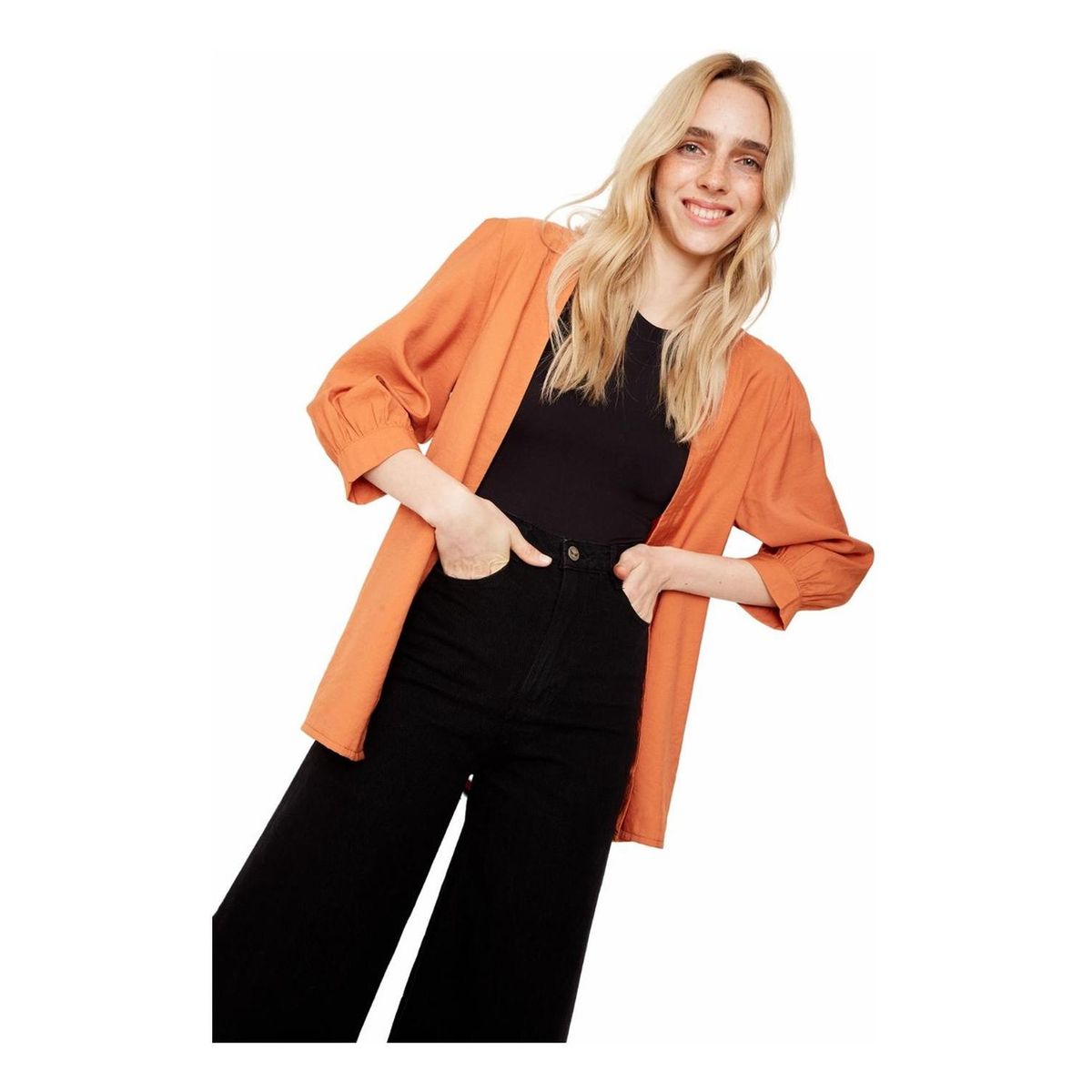 JACINTA TIENDA - Kimono Eva corto terracota Jacinta Tienda