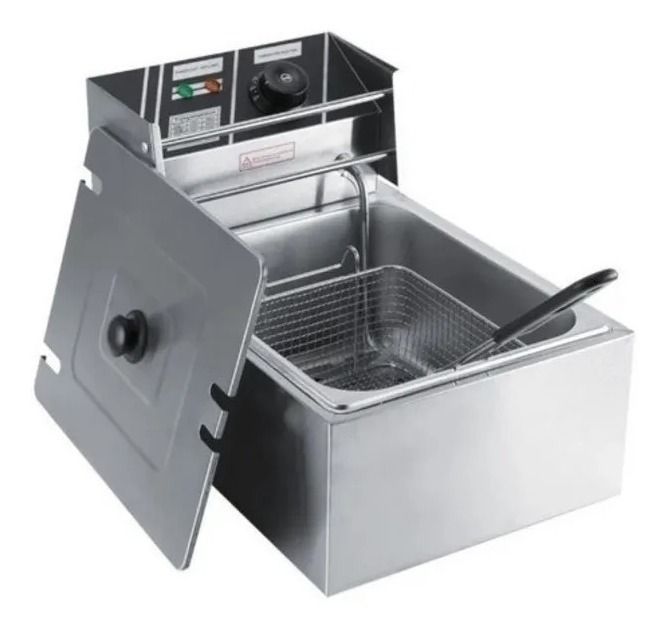 GENERICO Freidora Industrial Eléctrica 6l Acero Inoxidable 220v-240v