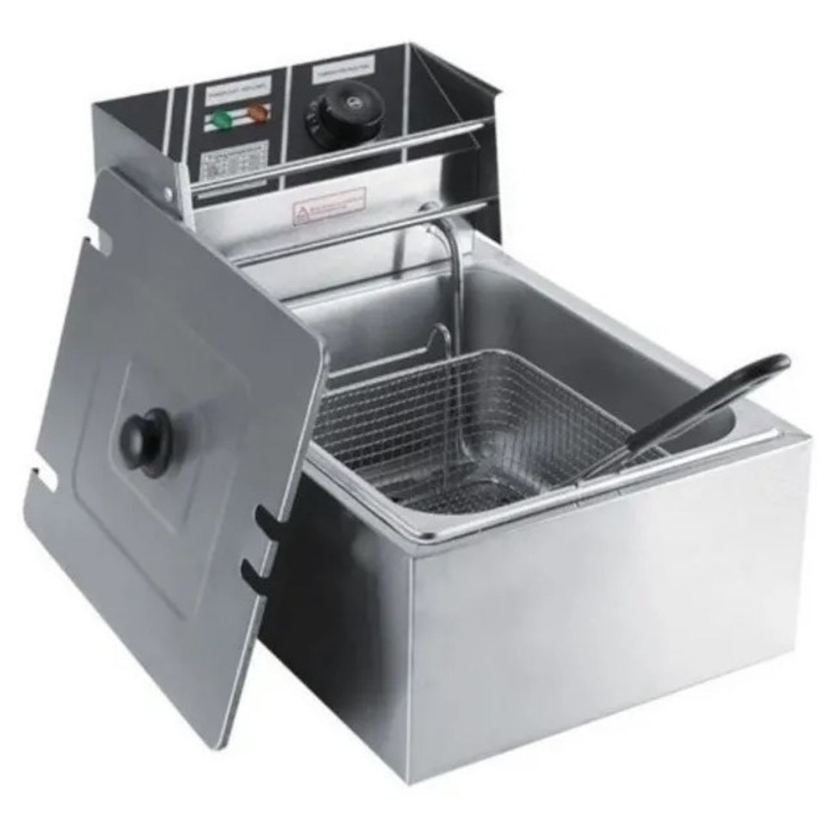 GENERICO - Freidora Industrial Eléctrica 6l Acero Inoxidable 220v-240v