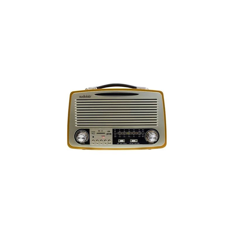 AUDIOLAB - Radio Retro Bluetooth 01 Audiolab Color Marrón AUDIOLAB