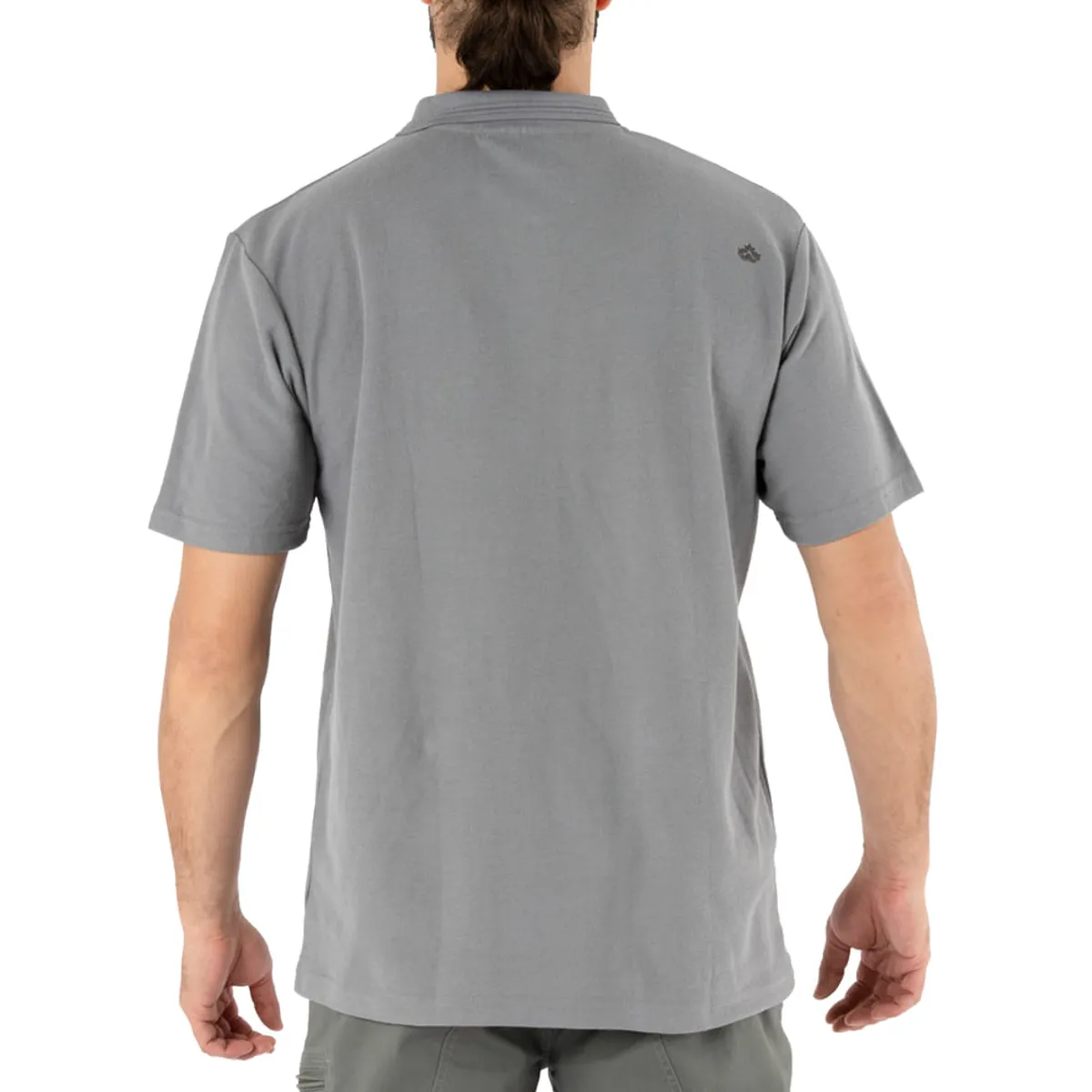 QUEBEC - Polera Pique Quebec Manga Corta Gris Hombre