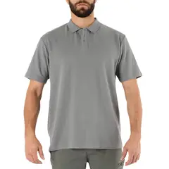 QUEBEC - Polera Pique Manga Corta Gris Hombre
