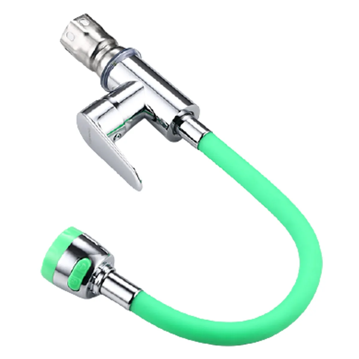 MODERN SPACE - Llave Monomando Para Lavaplato Cuello Flexible Color Verde  Modern Space