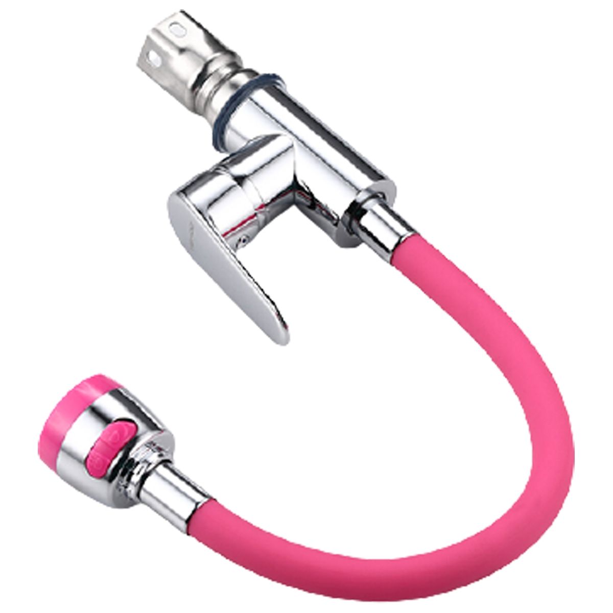 MODERN SPACE - Llave Monomando Para Lavaplato Cuello Flexible Color Rosado  Modern Space