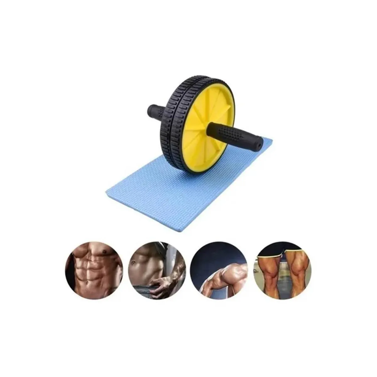 GENERICO - Rueda Ejercicios Abdominales Mas Colchoneta Rodilla 237001