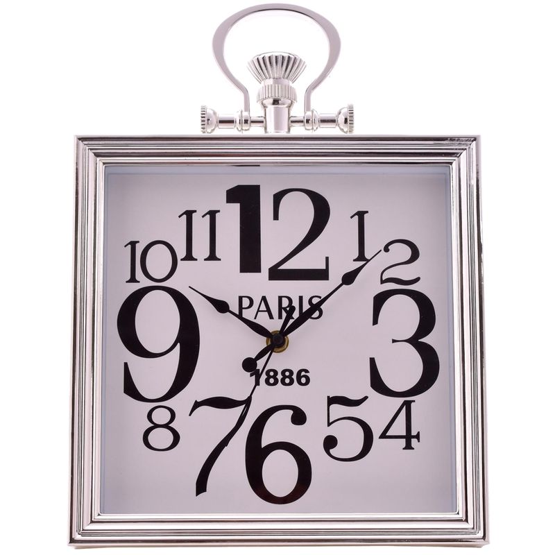MALLORCA - Reloj Mural Decorativo Basilea Silver