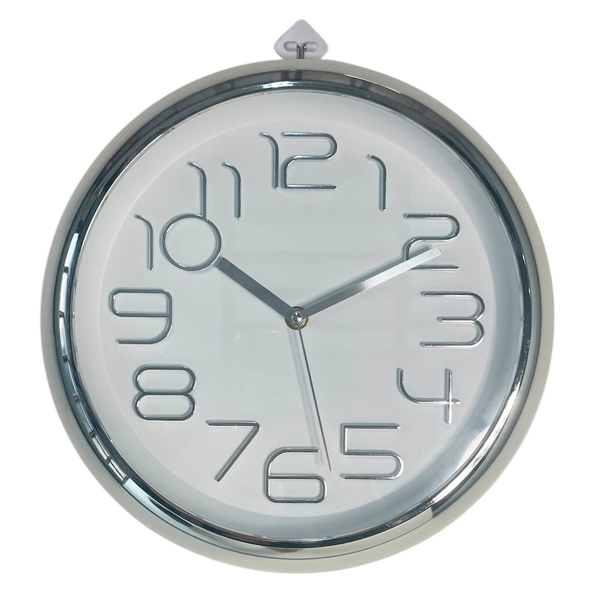 MALLORCA - Reloj Mural Decorativo Lugano Silver