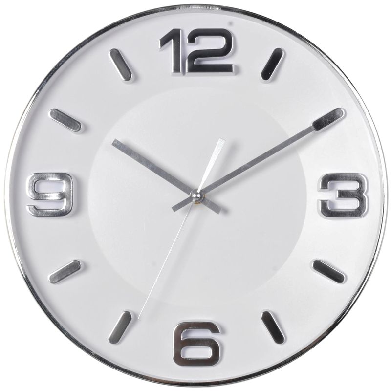 MALLORCA - Reloj Mural Decorativo Lucerna Silver