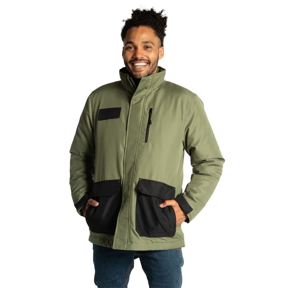 CAT - Chaqueta Hombre Fdtn Futures Ins Mid Verde Musgo CAT