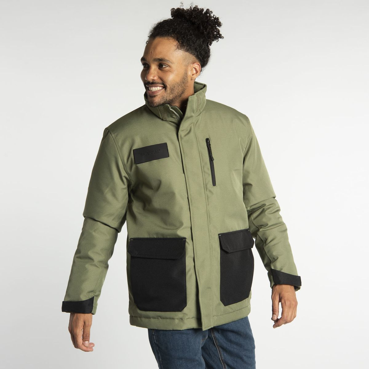 CAT - Chaqueta Hombre Fdtn Futures Ins Mid Verde Musgo CAT