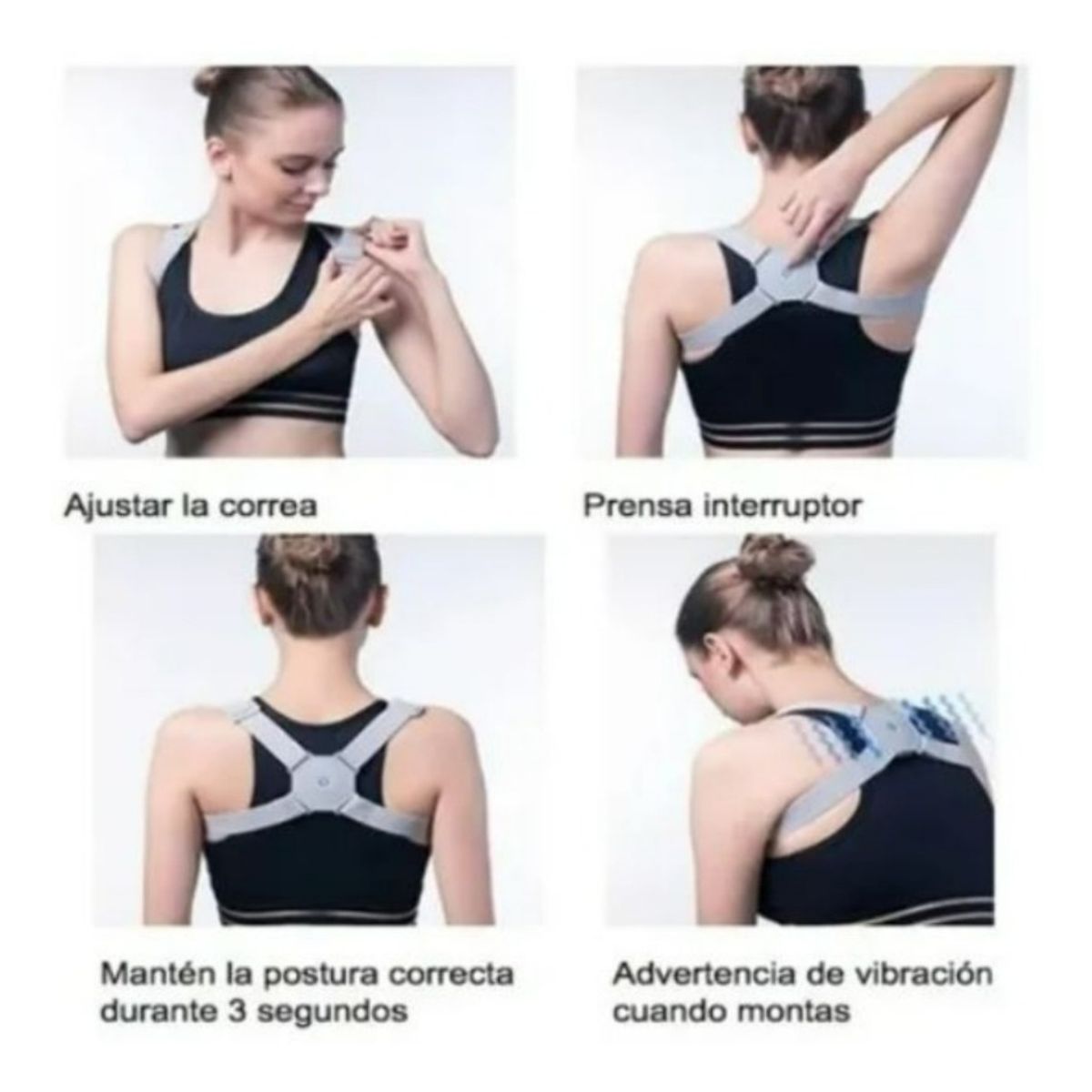 GENERICO - Corrector Postura Inteligente Sensor Ajustable