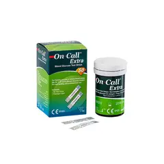 ON CALL - Tiras Cintas Reactivas para Glucómetro Extra 50 unidades