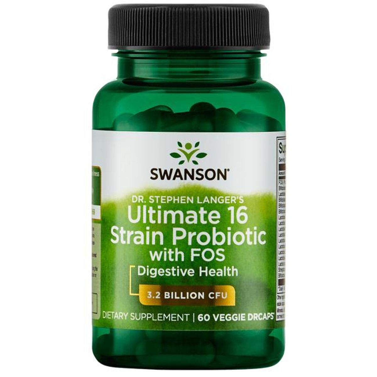 SWANSON - Probiotico 16 strain con fos 60 capsulas Veganas swanson