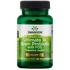 SWANSON - Probiotico 16 strain con fos 60 capsulas Veganas