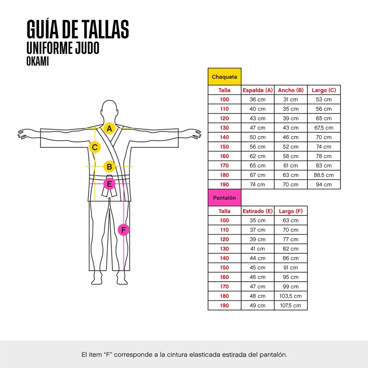 OKAMI - UNIFORME JUDO OKAMI IPPON 450GRS BL160