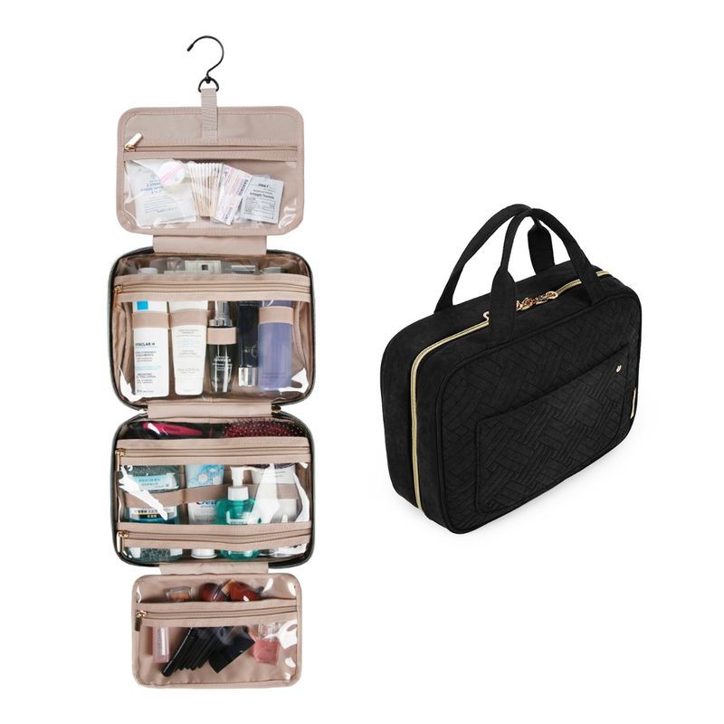 BAGSMART - Bagsmart Neceser kit de viaje AURA - Negro