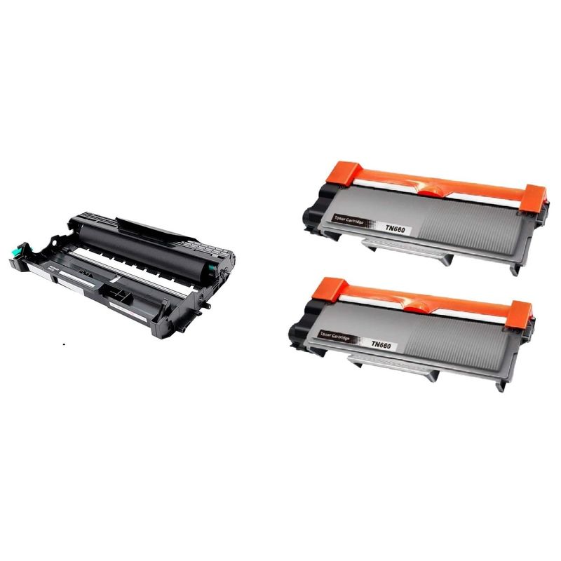 PREMIUM - Pack 02 Toner Tn-2370 + Tambor Dr-2340 Compatible con HL-2340DW DCP-L2540