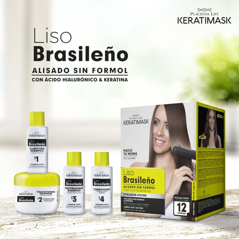 PLACENTA LIFE KERATIMASK Kit Liso Brasileño Keratimask
