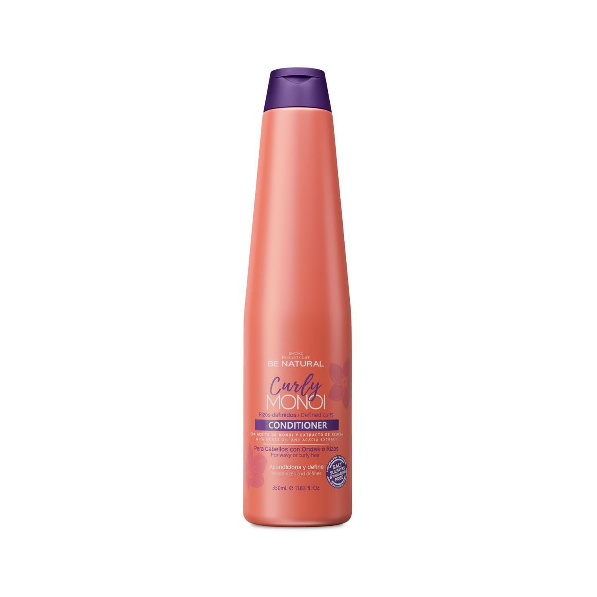 PLACENTA LIFE BE NATURAL - Acondicionador Rizos Definidos Curly Monoi Be Natural 350ml