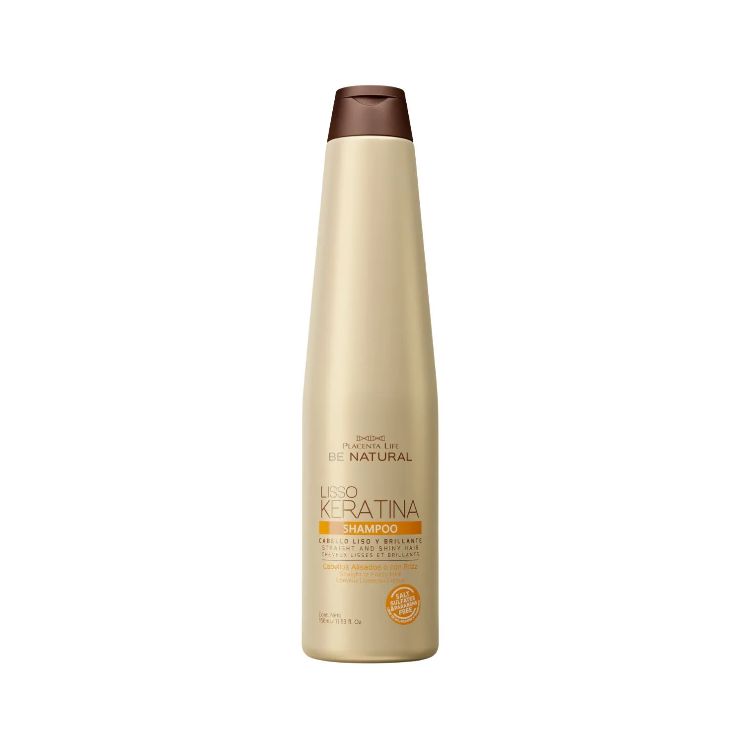 Liso Keratina Shampoo Sin Sal Para Laceado PLACENTA LIFE BE