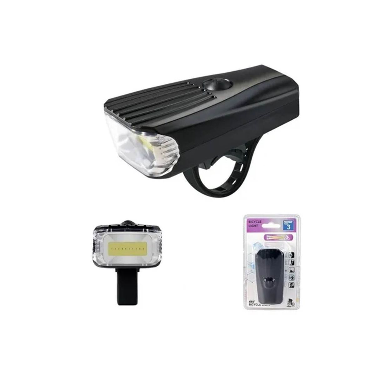 GENERICO - Luz Led Delantera Impermeable Para Bicicleta A Pilas 1000lm