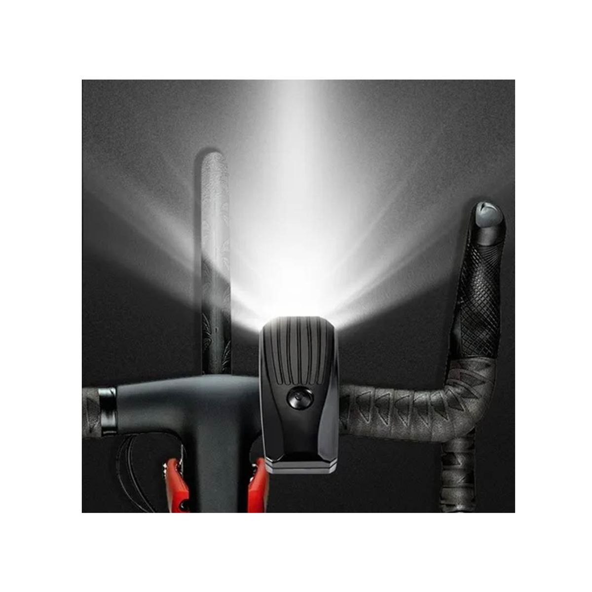 GENERICO - Luz Led Delantera Impermeable Para Bicicleta A Pilas 1000lm