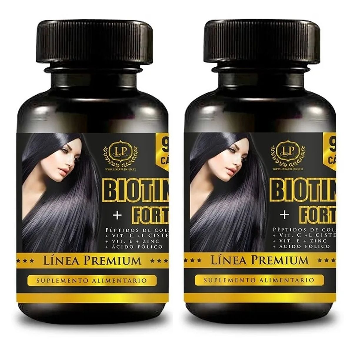 ZEO SPORT - Pack 2 Biotina Forte c/ Colageno + Vit Zeo 180 Caps 2x90