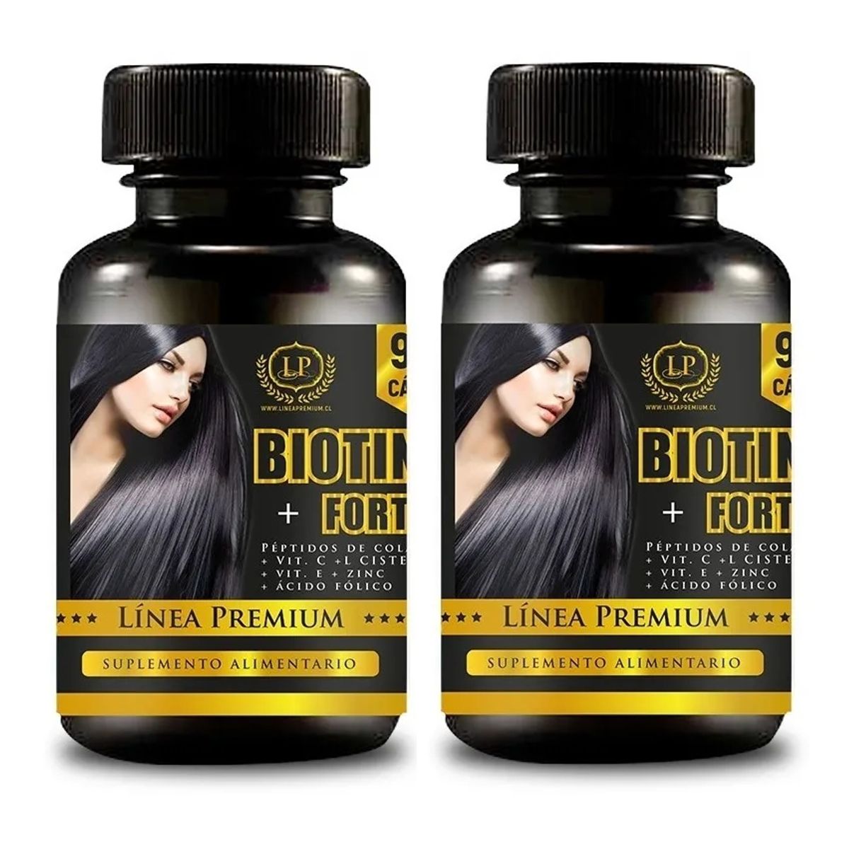 ZEO SPORT - Pack 2 Biotina Forte c/ Colageno + Vit Zeo 180 Caps 2x90