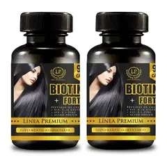 GENERICO - Pack 2 Biotina Forte c/ Colageno + Vit Zeo 180 Caps 2x90
