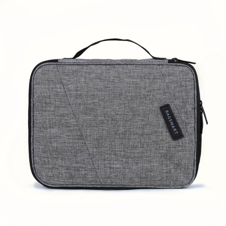 Organizador Electronico Glendale Doble Capa de Viaje Gris