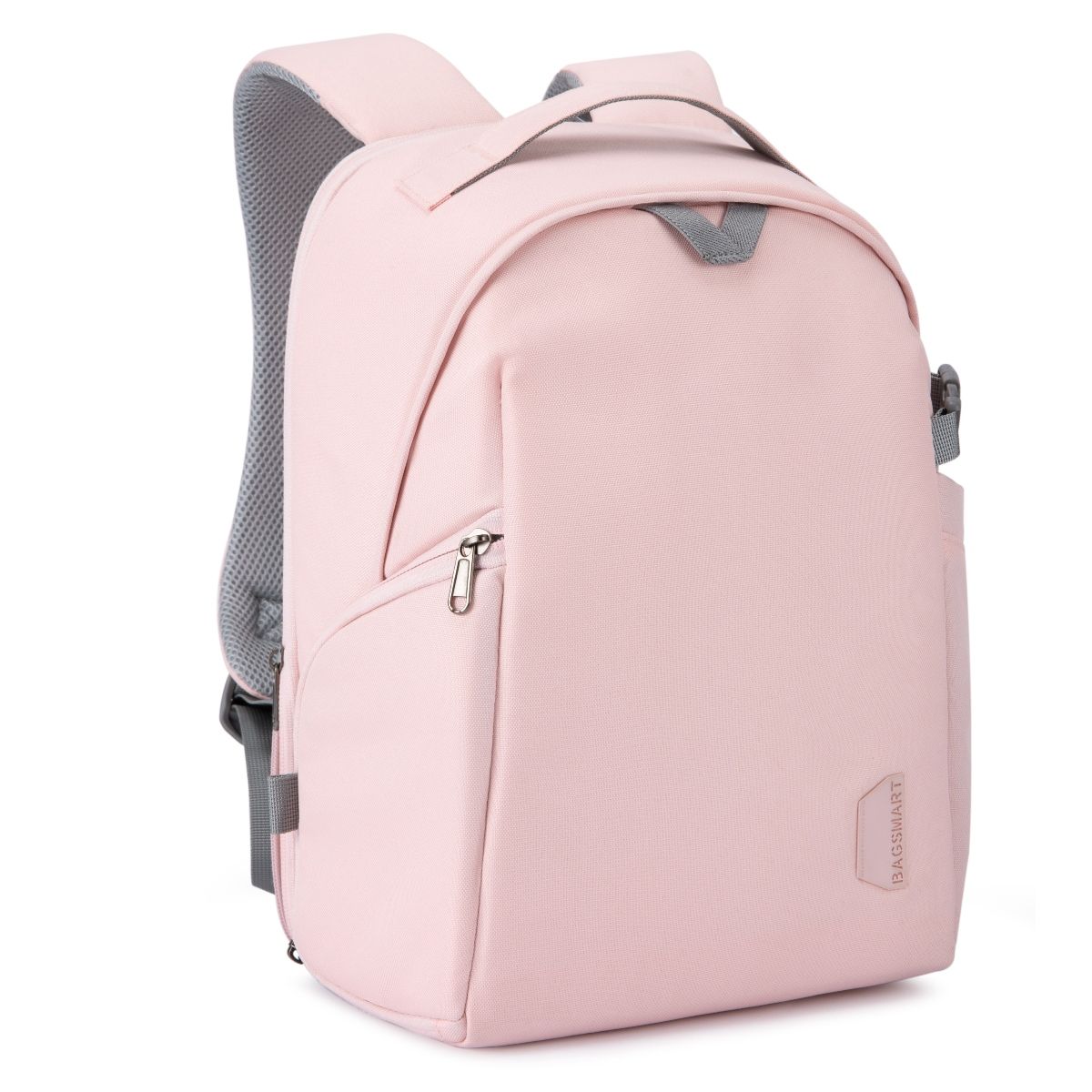 BAGSMART - Bagsmart Mochila Antirrobo Cámara y Notebook 133″ Funda Imperm Rosado